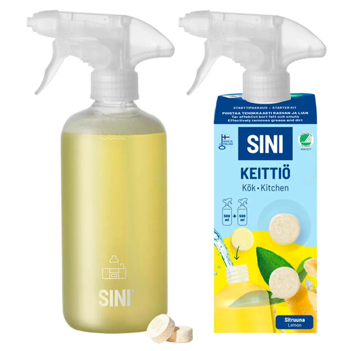 Sini startpakke Køkken - Rengøringsklude og svampe - 6423800070228 - 0