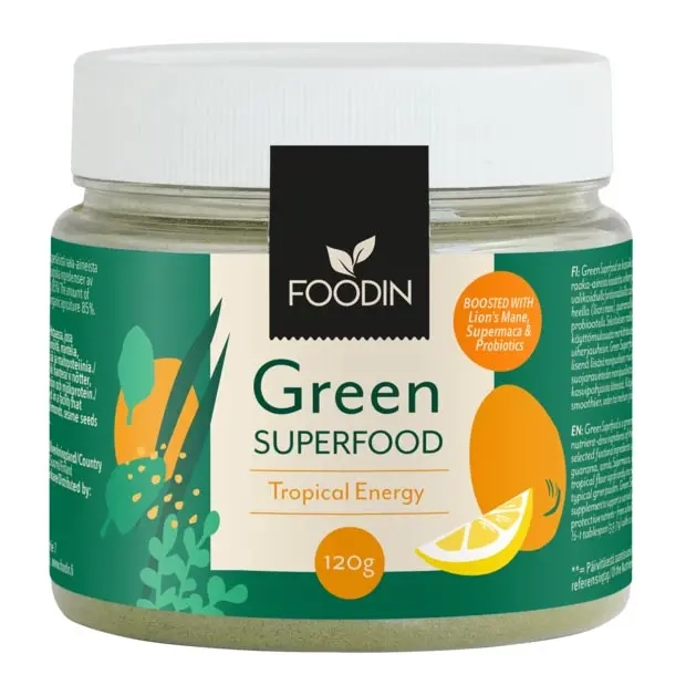 Green Superfood Energy Tropical 120g - Vitaminer och pulver - 6430048235043 - 0