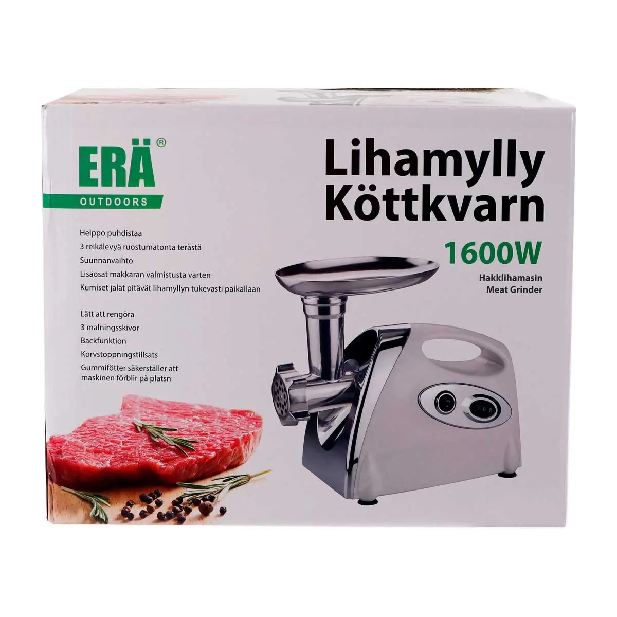 Kødhakker 1600W Erä Outdoors - Andre køkkenredskaber - 6430058418986 - 2