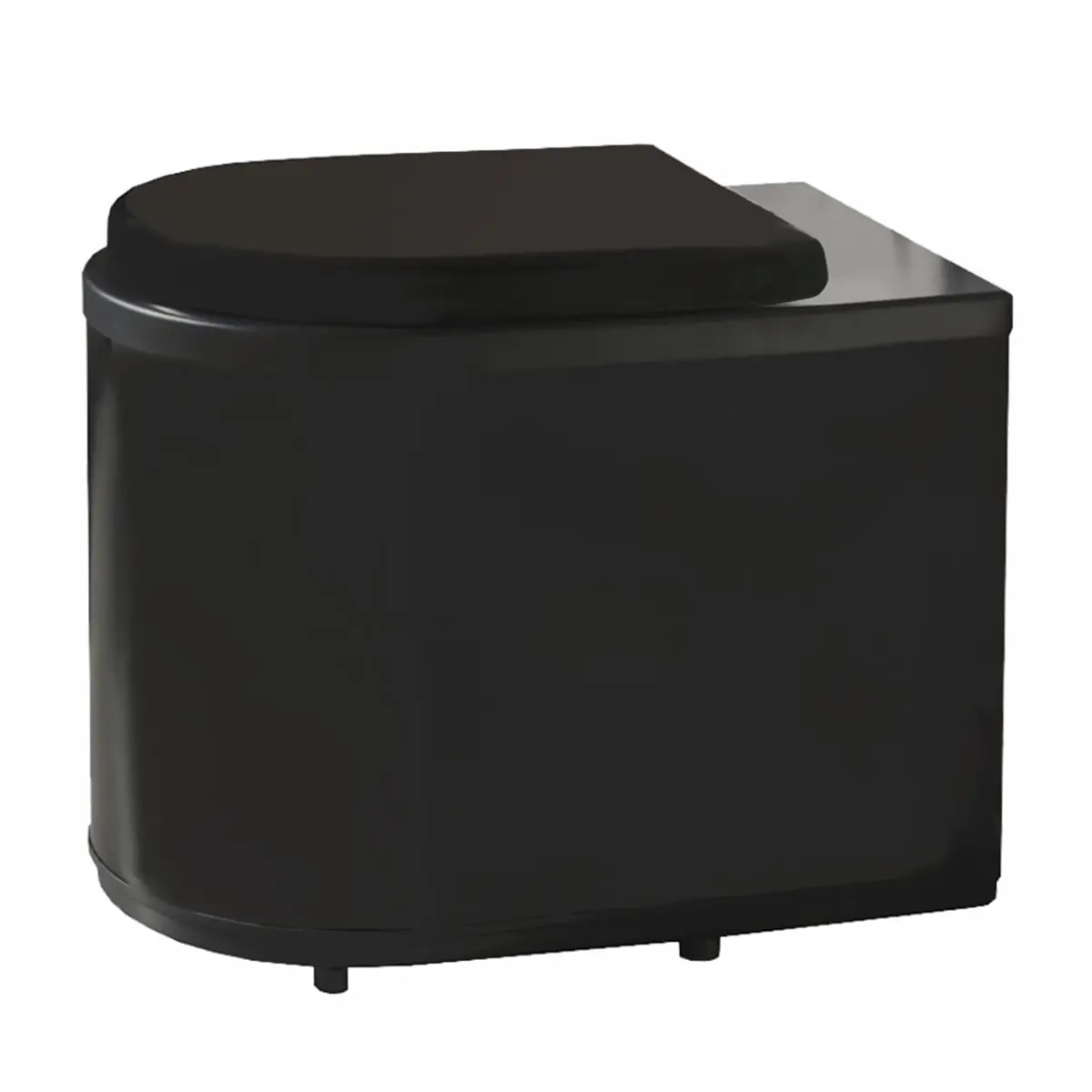 Frysende toilet Ekohytte Frost sort - Tørre toiletter og tilbehør - 6438014350530 - 0