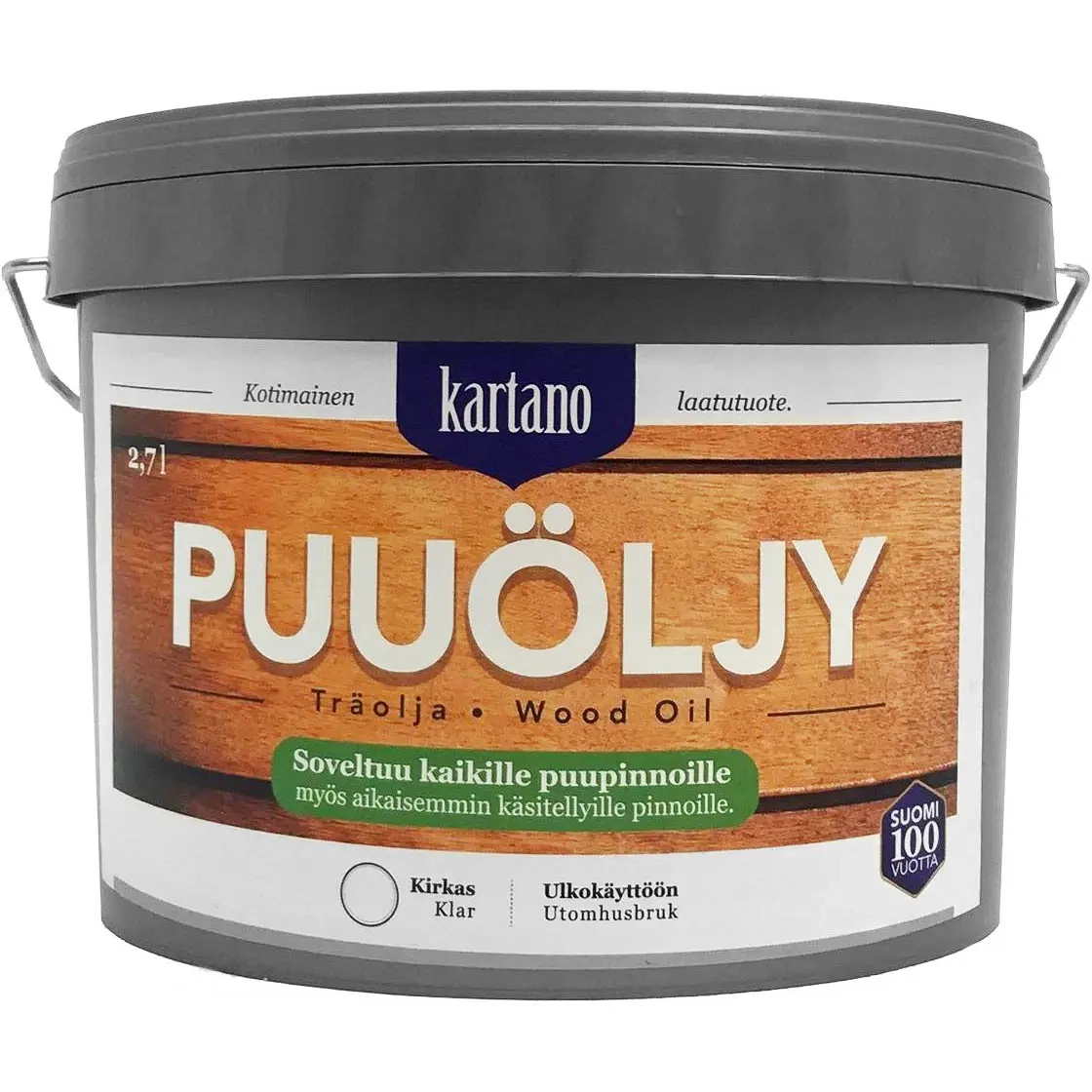 Träolja klar 2,7L Kartano - Träoljor och skyddsmedel - 6438168097954 - 0