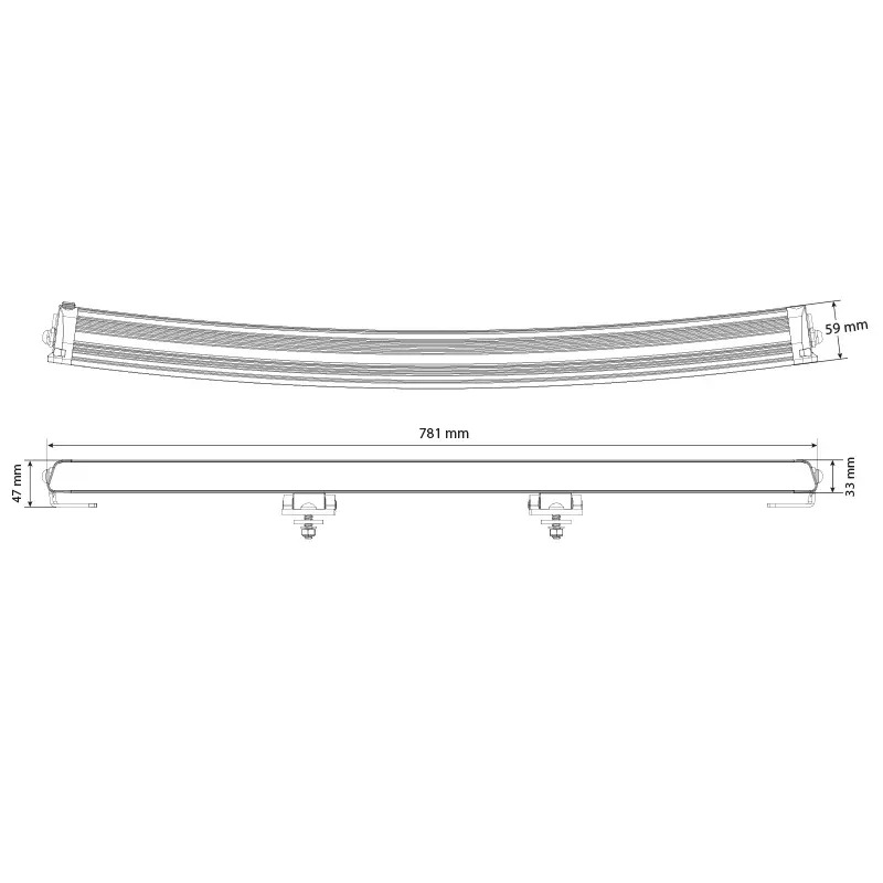 Ekstra lys Surge Super Slim 30 LED 270W 78 - Ekstra lys - 6438255038785 - 4