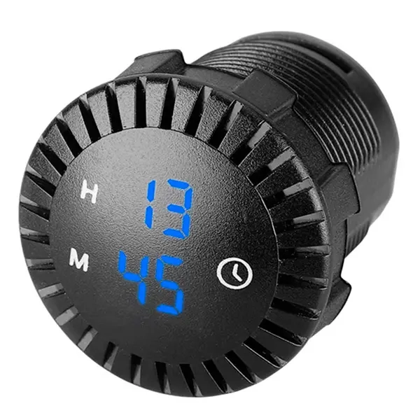 Digitalt ur LED 12V 24V blå - Bilmålere og tilbehør - 6438471352924 - 0