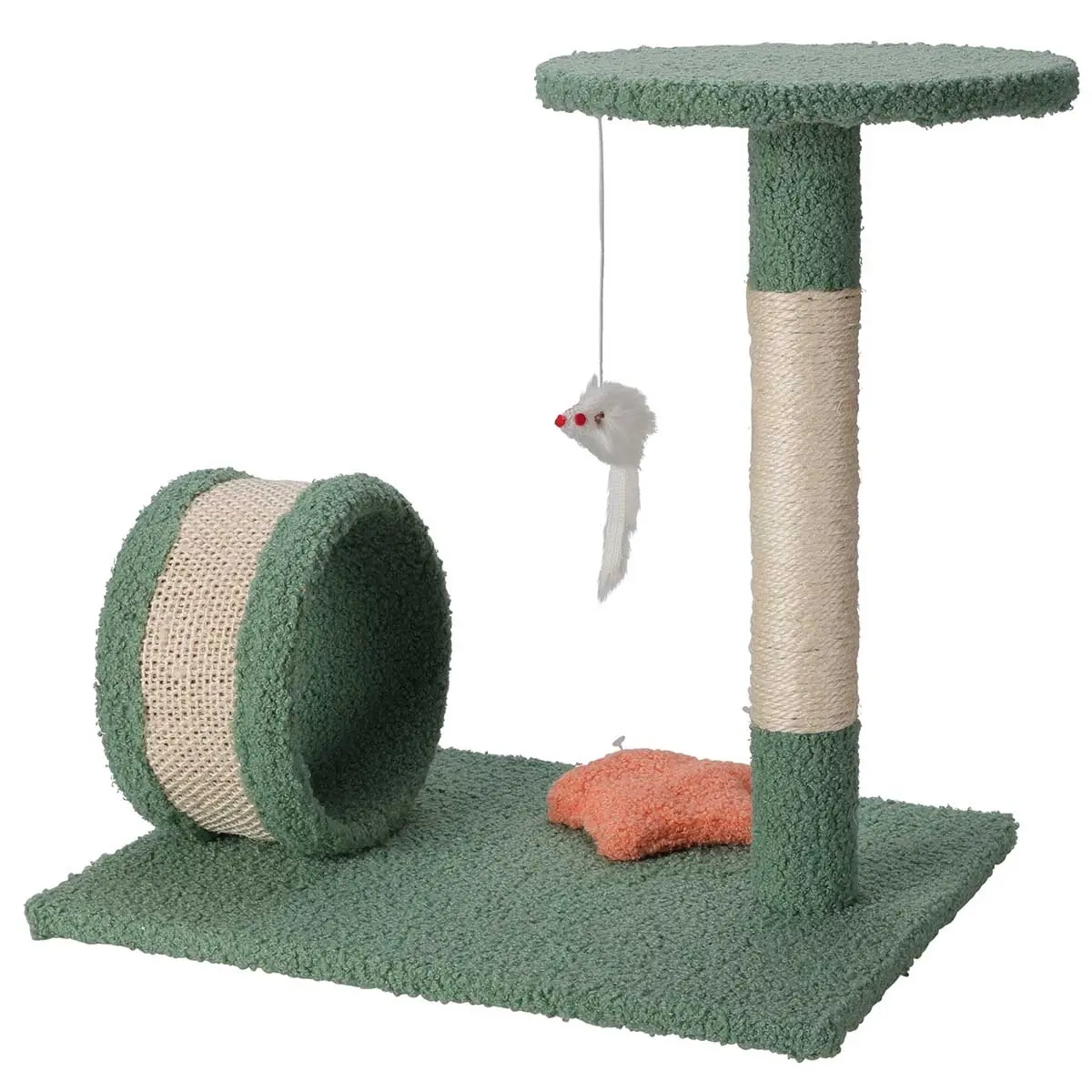 Kattens kradsetræ Mus 42,5cm - Kattelegetøj og aktivering - 8720573475990 - 0