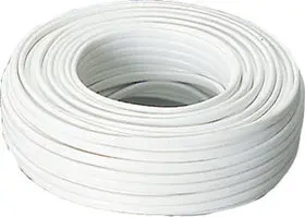 KABEL DRAKA 2x2,5mm² VIT 50m RULLE - Högtalarkablar och strömkablar - 02314700 - 0