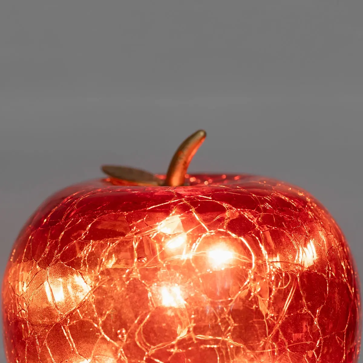 Glascylinder med LED-lampor röd 10 cm - Dekorationsföremål - 6410416482750 - 3