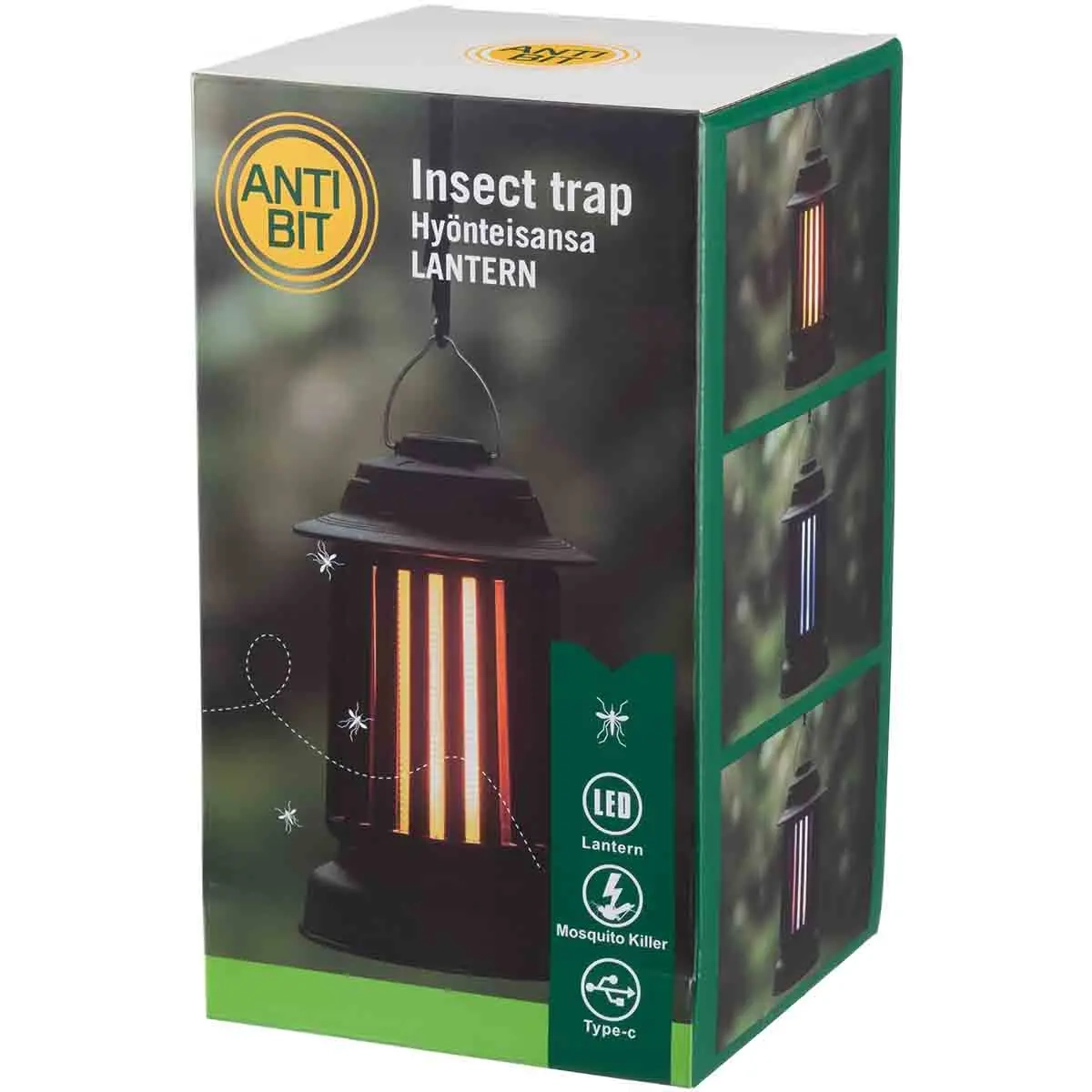 Insektsfälla Lykta uppladdningsbar 26,5 cm - Insektsfällor och insektsmedel - 6410416548685 - 4