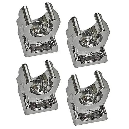 Putteholder åben 1-delt 15mm 4stk kro - Rørholder - 6413820228150 - 0