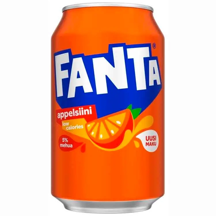 Fanta Appelsin 33cl dåse - Soda - 6415600549585 - 0