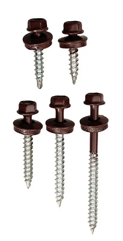 Karmskrue 4,8x25 250stk mørkebrun - Gårdsskruer - 6416562100982 - 0