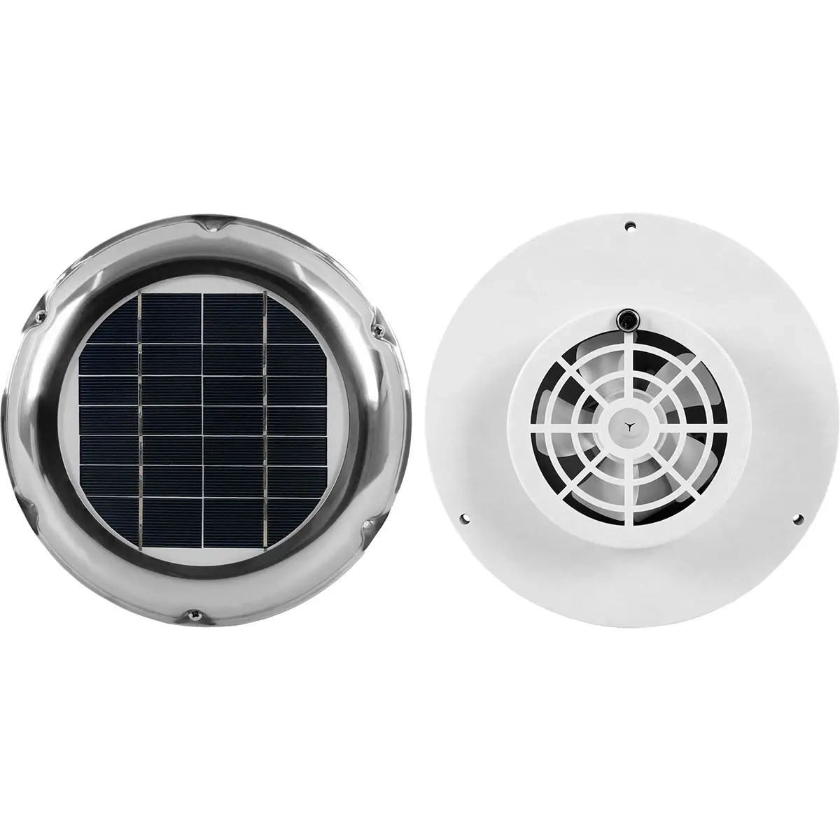 Solcellsfläkt 120mm med batteri RST - Båt ventilation - 6418536020142 - 0