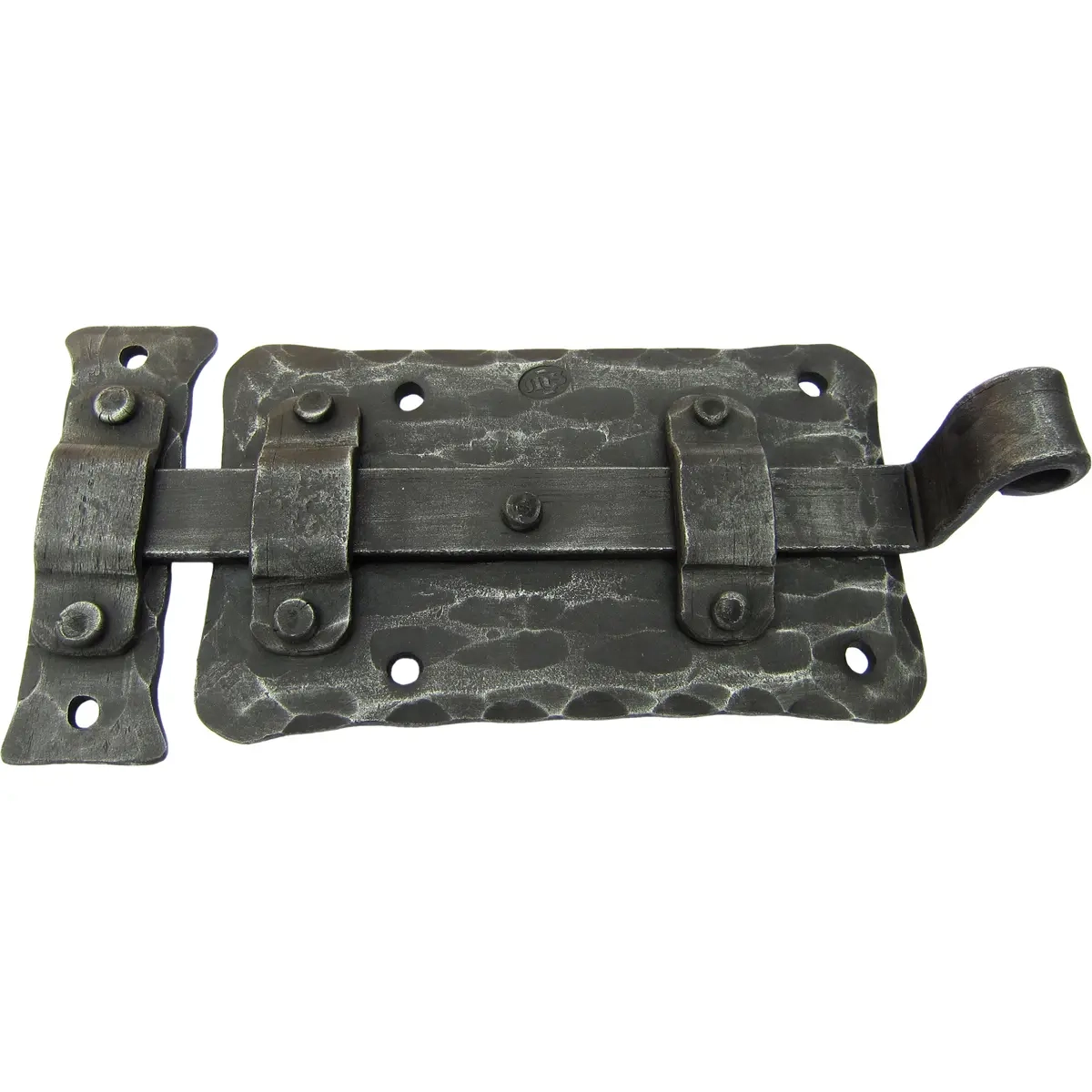 Sal lås 17x10x3cm smedet jern - Kaste kroge og skydere - 6430035700417 - 0