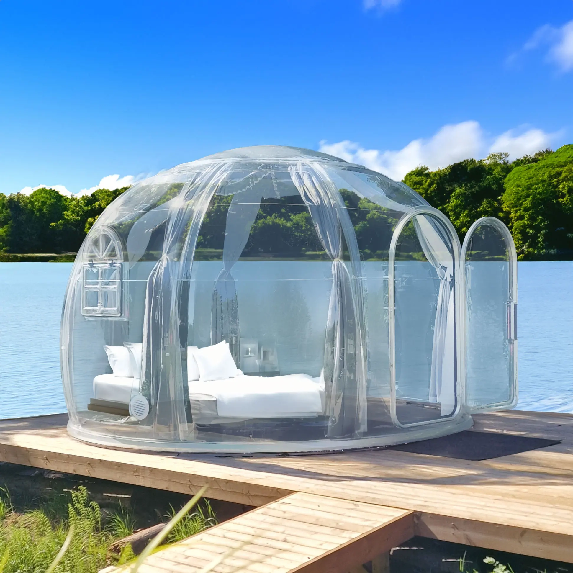 Boble drivhus telt Florida 10m² - Haveskur og terrassetag - 6438471020427 - 0