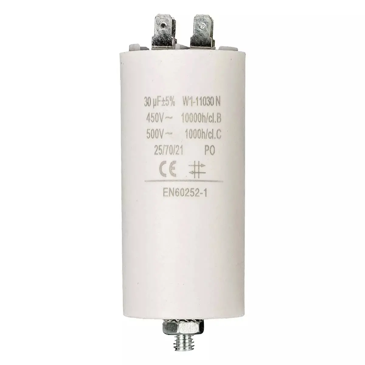 Kondensator 30uF 450V med anslutningar - Komponenter och kondensatorer - 5412810477241 - 0