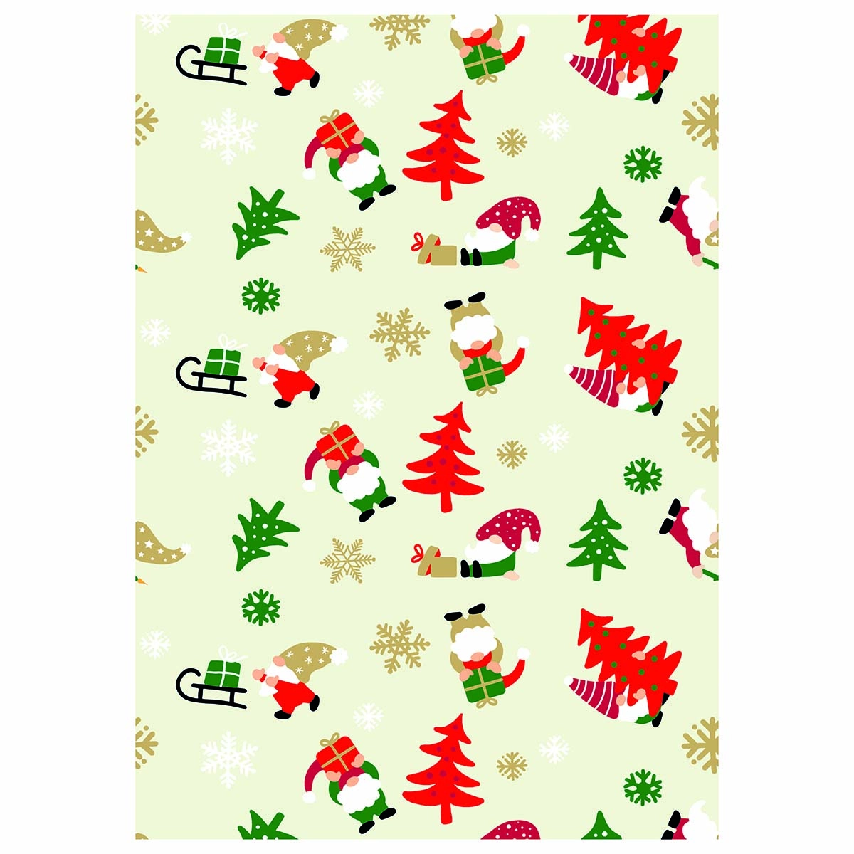 Julepapir 70 cm x 10 m assorteret - Emballage - 6410416419589 - 1