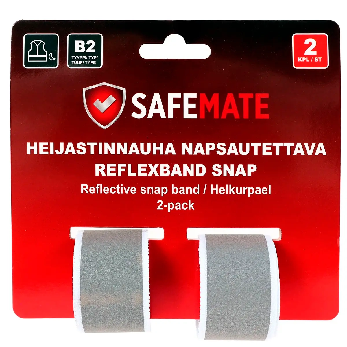 Hejsebånd klik 2 stk - Reflekser og refleksveste - 6418536029114 - 0