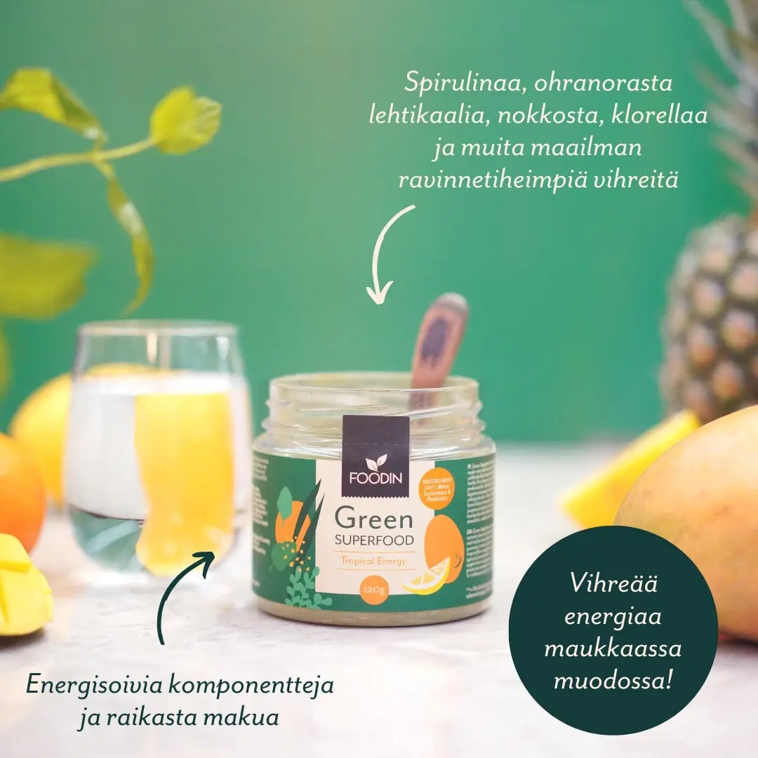 Green Superfood Energy Tropical 120g - Vitaminer och pulver - 6430048235043 - 1