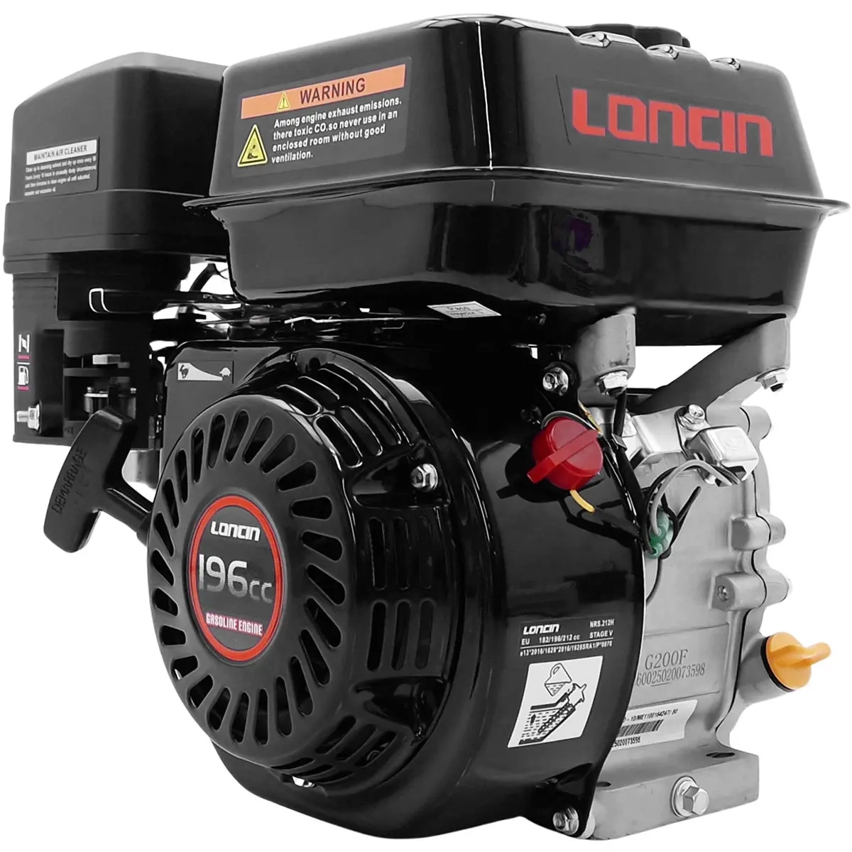 Loncins motor 196cc 6,5hk dragstart - Motorer - 6438168117911 - 0