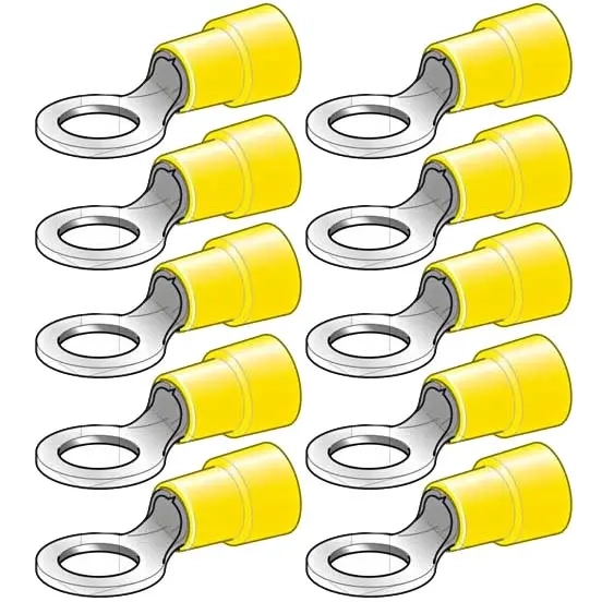 Ringsko M6 6,4mm 10stk gul - Abiko - 6438255200298 - 0
