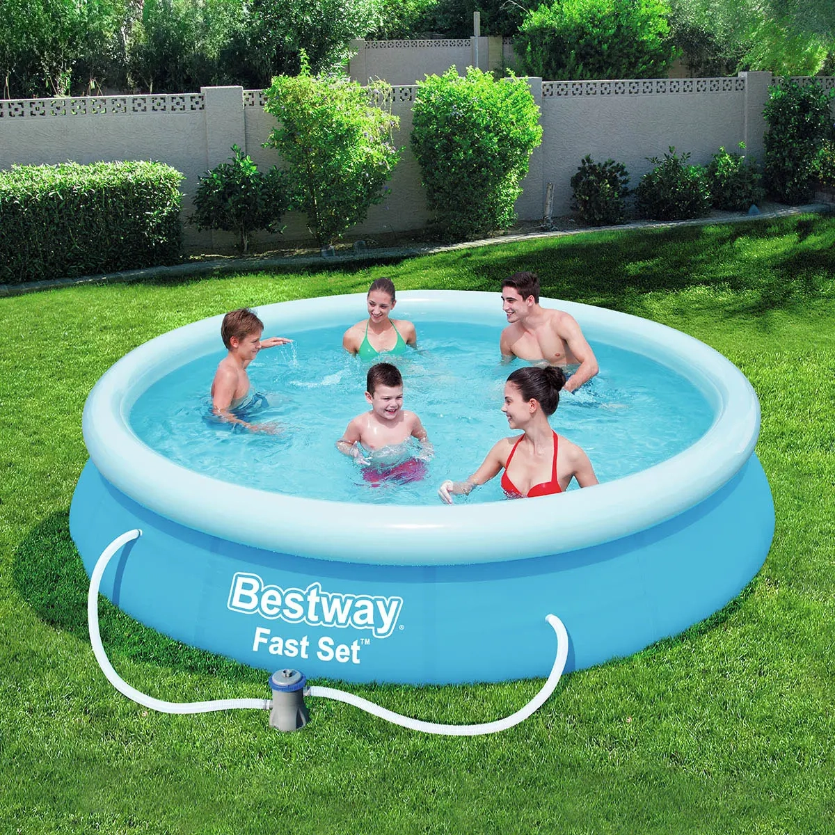 Udendørs Pool 5377L 3,6m 76cm Bestway Fast - Svømmehaller og pooltilbehør - 6942138951363 - 1
