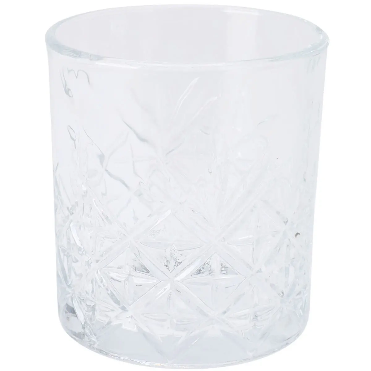 Whiskyglas med krystal mønster 340ml 6 stk - Krus, glas, tallerkener og andet service - 8721037101219 - 1
