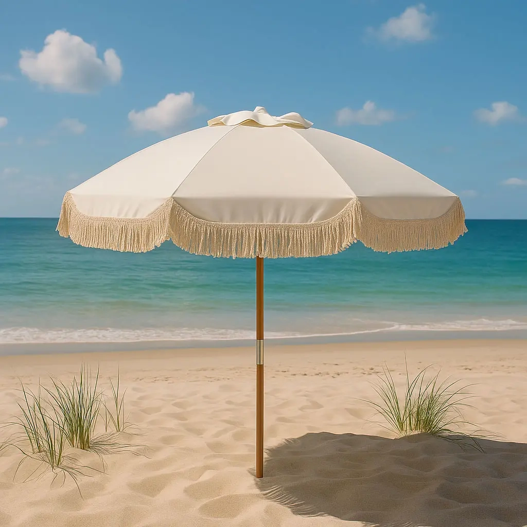 Parasol Sierra 180cm kräm - Parasoll och parasollfötter - 8721037407472 - 2