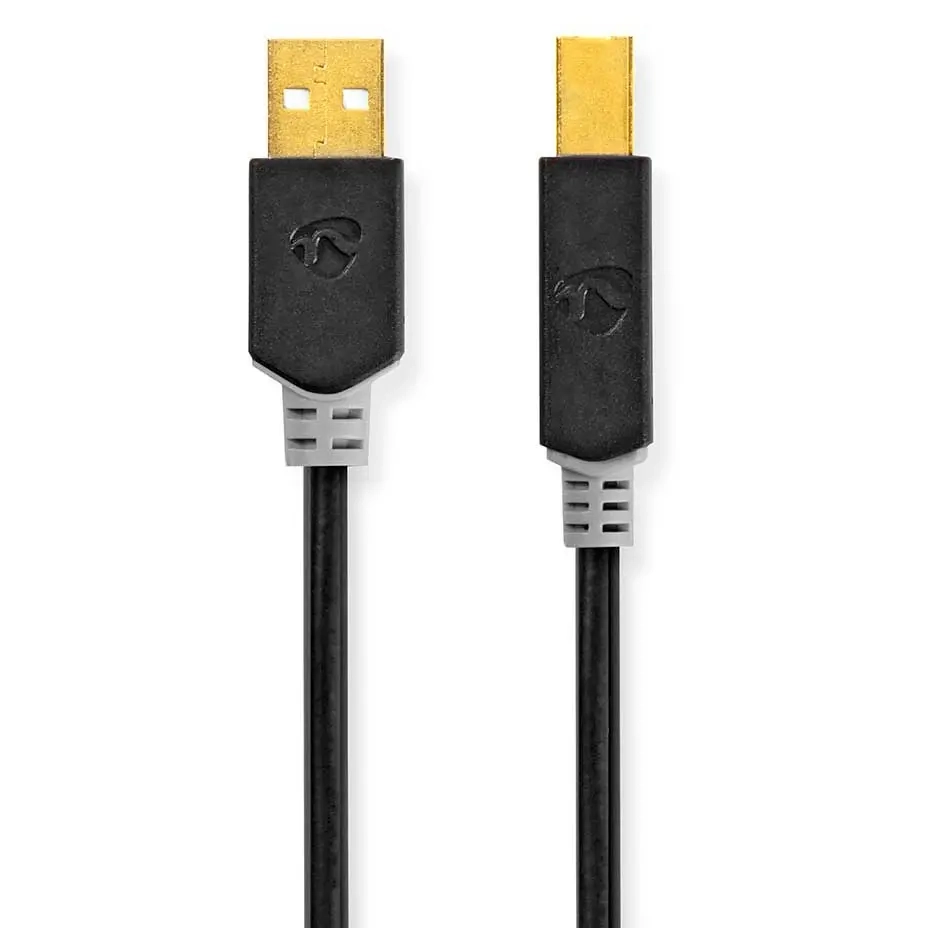 USB 2.0 kabel 200 cm ledning til printer - Universal computerkabler - 5412810263455 - 0
