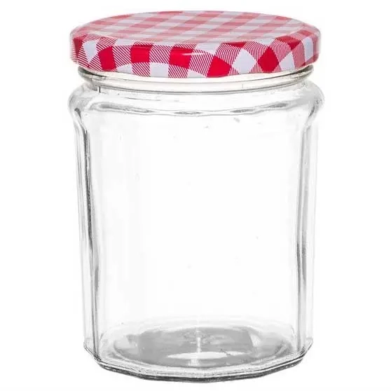 Hindbær syltetøjsglas 450ml - Opbevaringsbeholder - 6410416317328 - 0