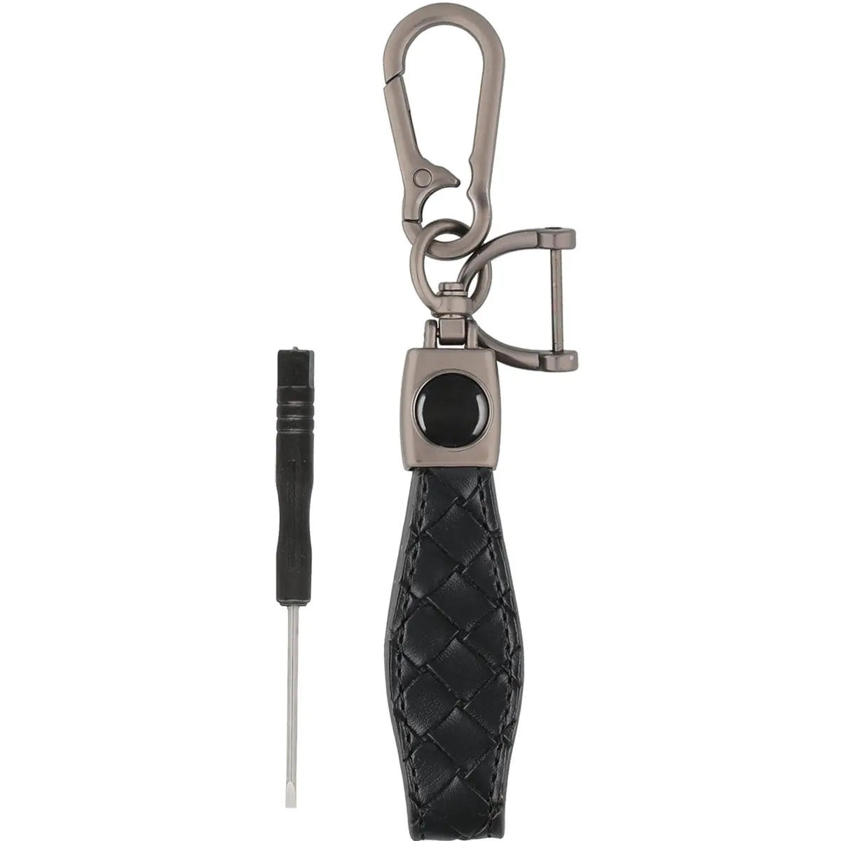 Nyckelring i PU svart - Plånböcker och accessoarer - 6410416473970 - 0