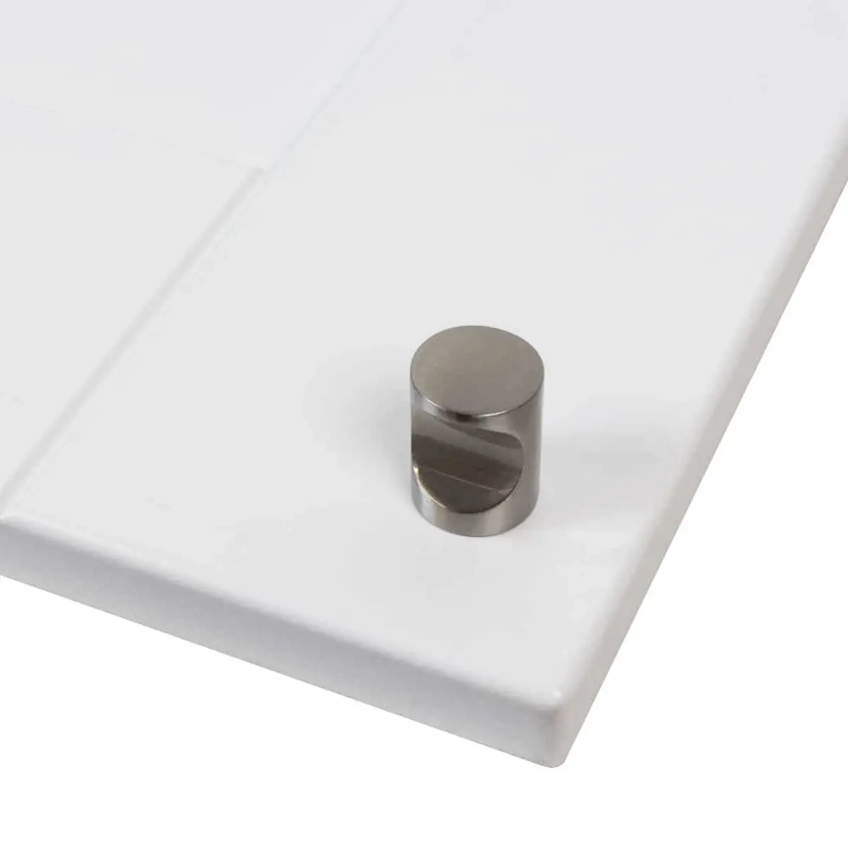 Knoppavdragare Modern 12mm 2st borstat stål - Handtag och skåpbeslag - 6414675104644 - 2