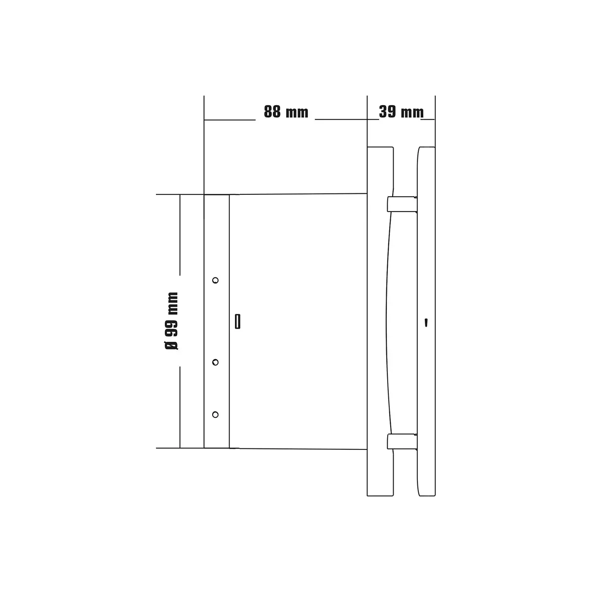 Avluftfläkt ø100mm 12W - Frånluftsfläktar - 6438152091180 - 3