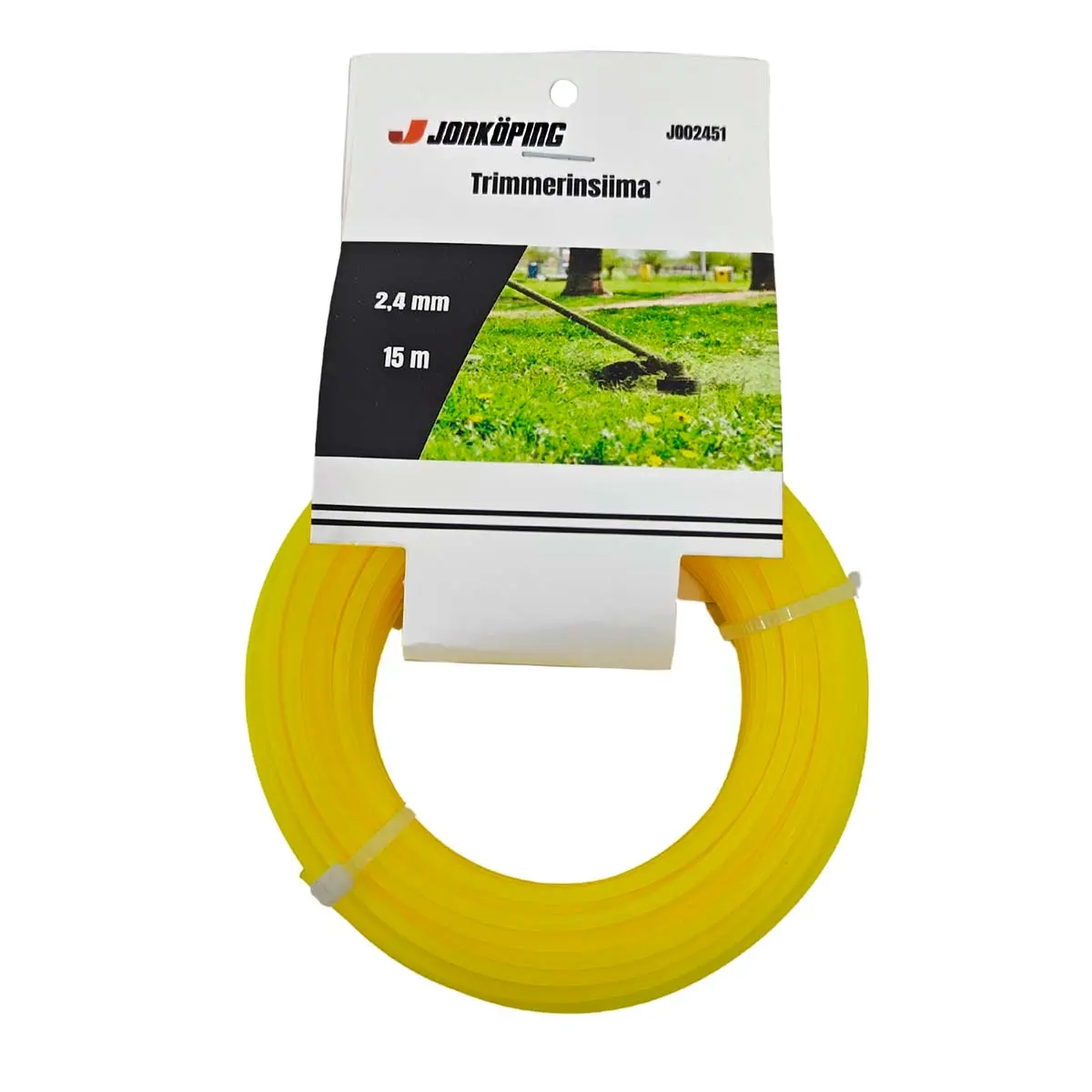 Trimmer snor 2,4mm 15m - Trimmertråde og trimmerhoveder - 6438168116181 - 0