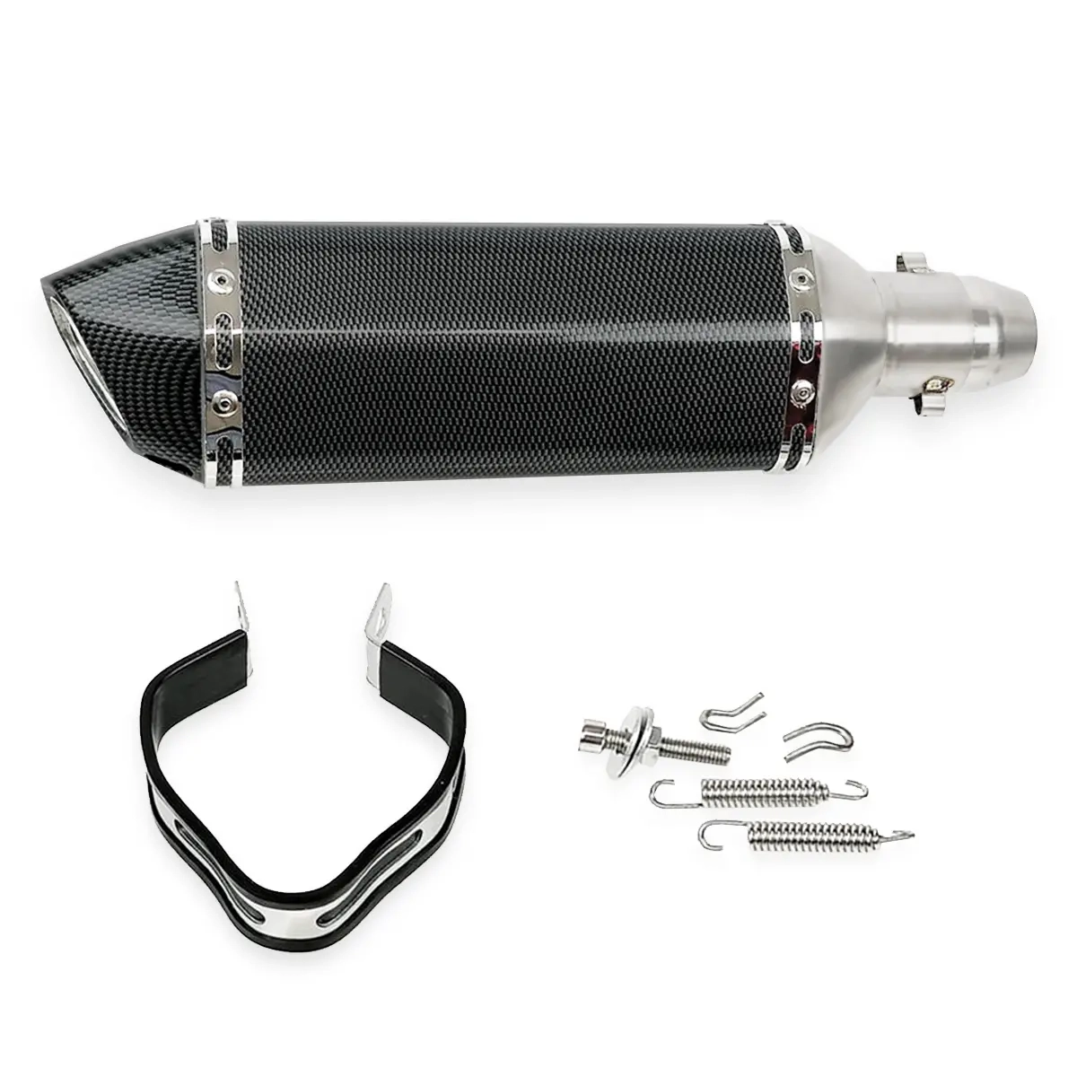 LJUDDÄMPARE 360mm AKRAPOVIC LOOK - Avgassystem till motocross - 6438471009149 - 0
