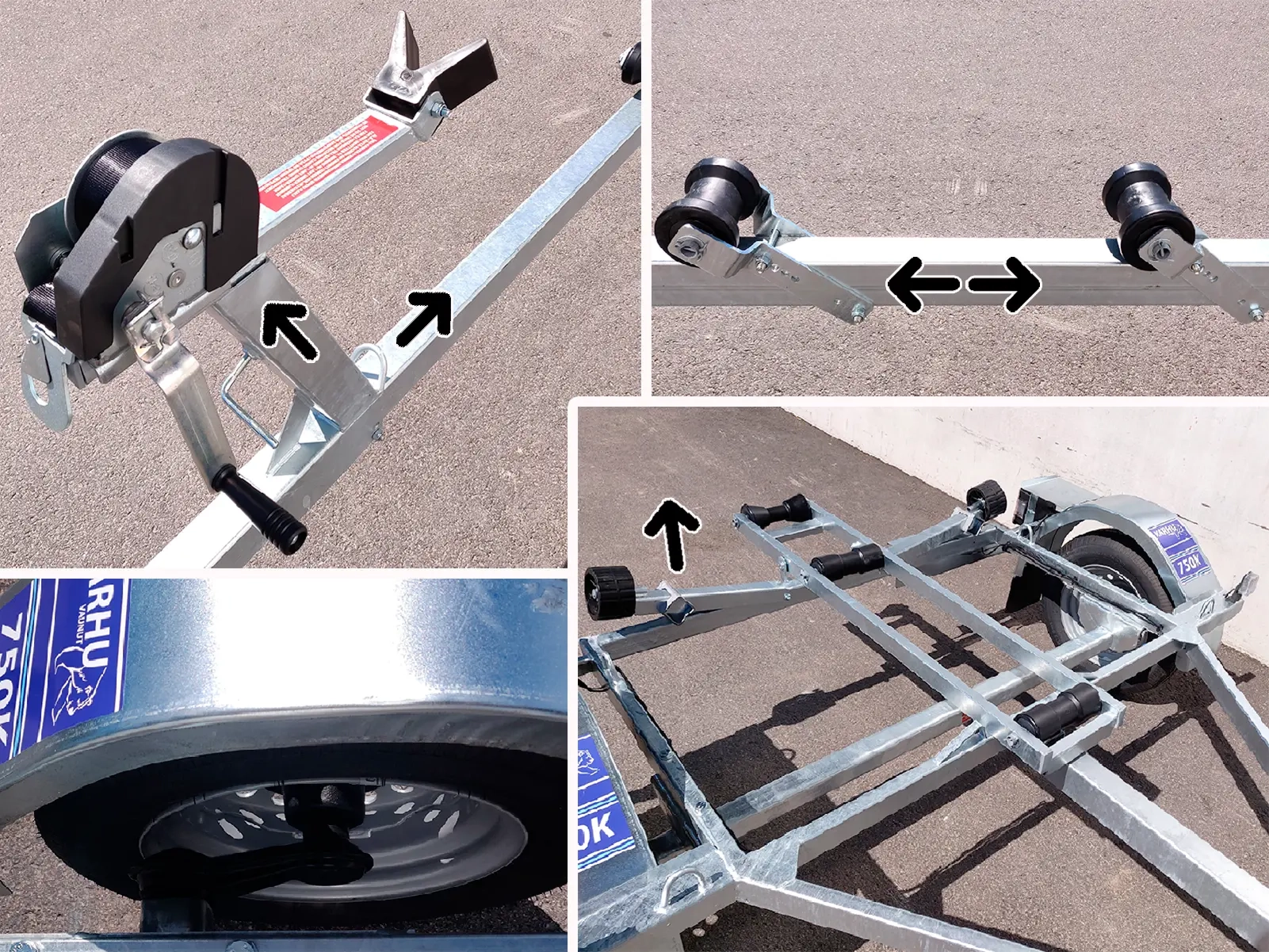 Bådetrailer Bjørn Måge Marlins M - Bådtrailer og jettrailer - 6438471024517 - 3