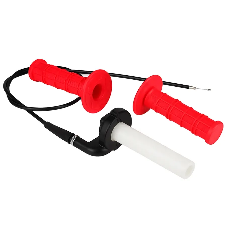 Gasgreb med krop + rød wire - Motocross og knallertstyr - 6438471343304 - 0