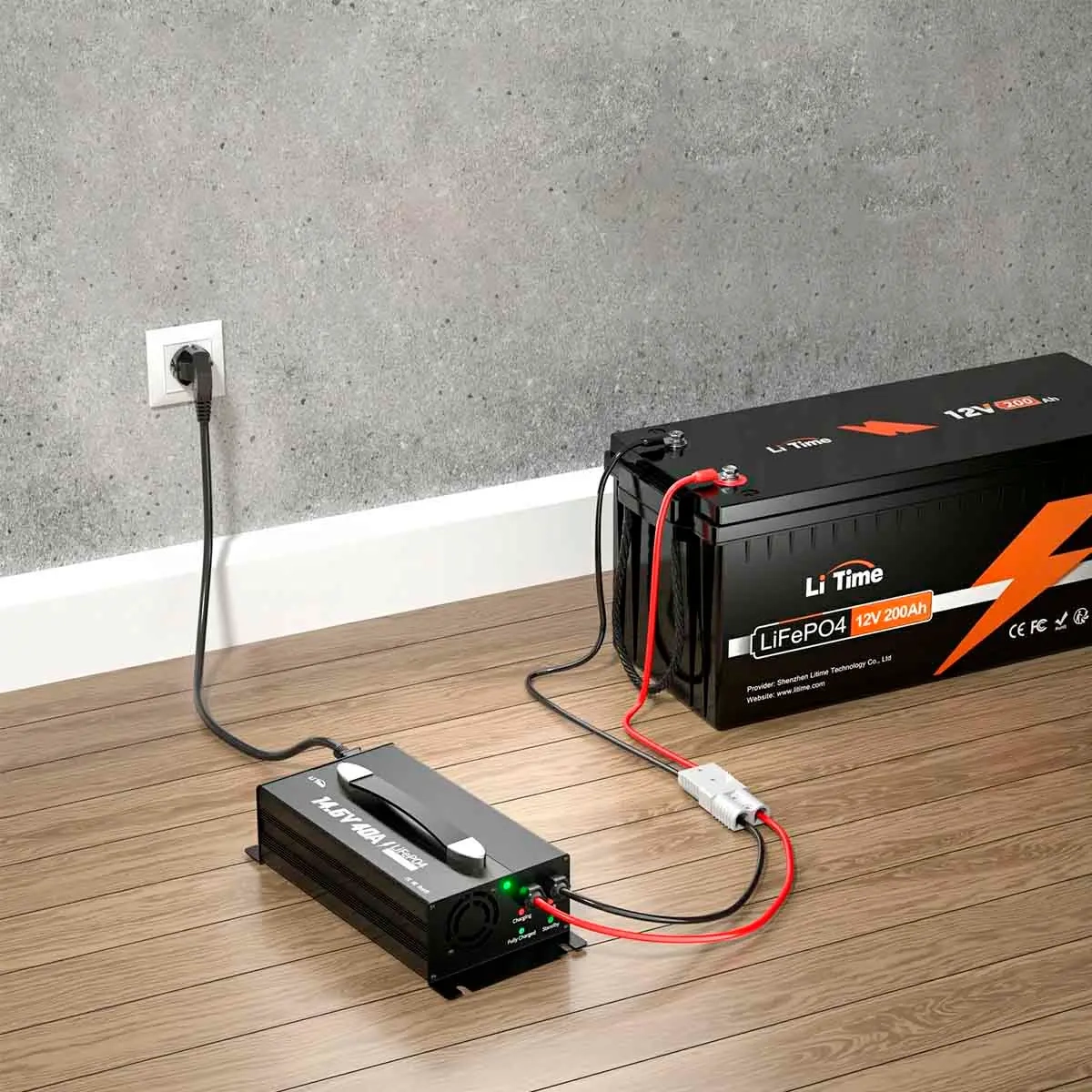 Batterioplader Lifepo4 12V 40A LiTime -  - 6438471346763 - 2