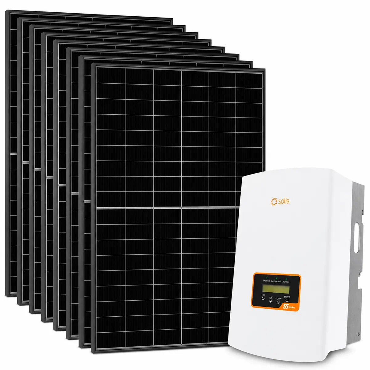 Solpanelssystem 10 st 490W paneler - Solenergisystem - 6438471352412 - 0