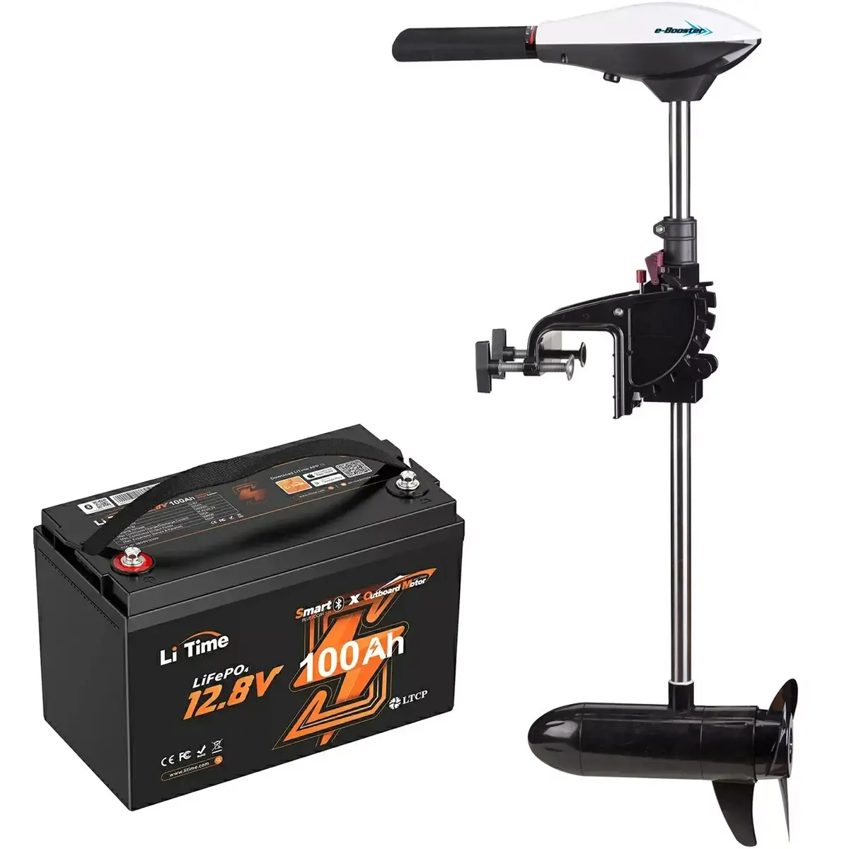 Elmotor Patriot 34lbs + 100Ah - Elektriska utombordare - 6438471354423 - 0