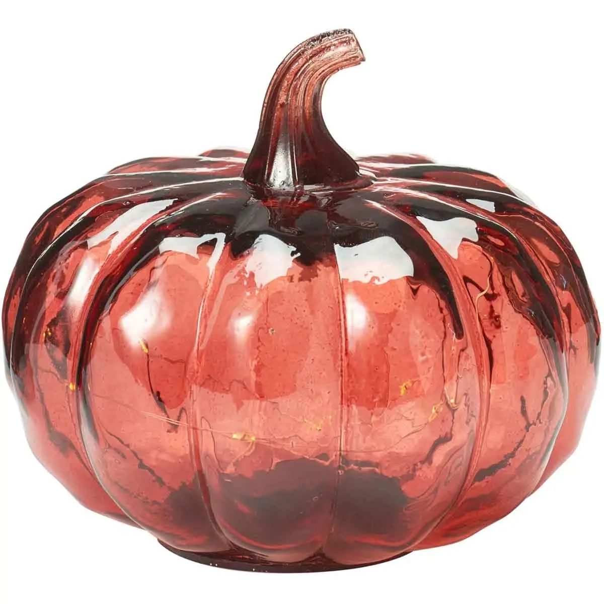 Glaspumpa med LED 13 cm assorterade färger - Bordsdekorationer med belysning - 8721037634267 - 1