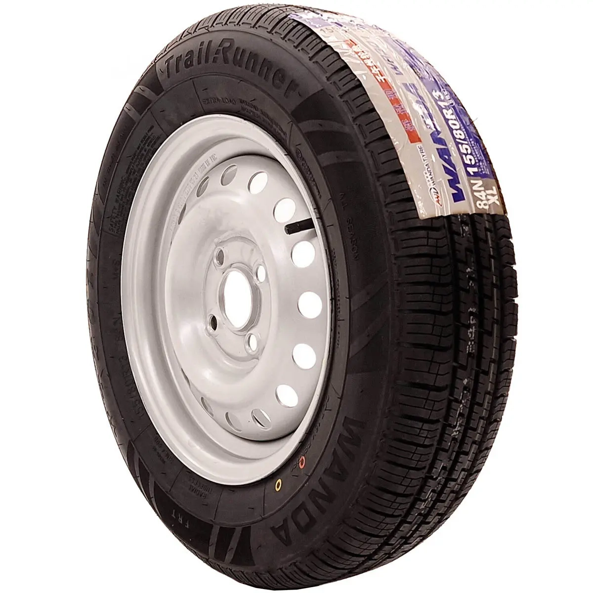 4x100 trailerhjul og fælge 155R13 5 - Trailerdæk og skærme - 8797971000000 - 0