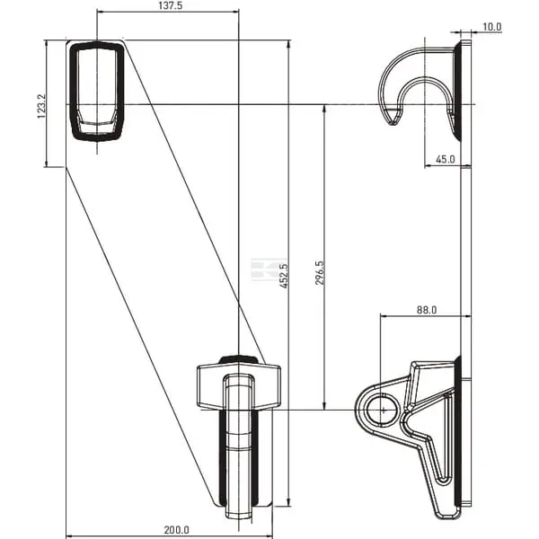 Frontlastarens snabbfästesats FT2101 - Tillbehör för arbetsmaskiner - FT2101 - 1
