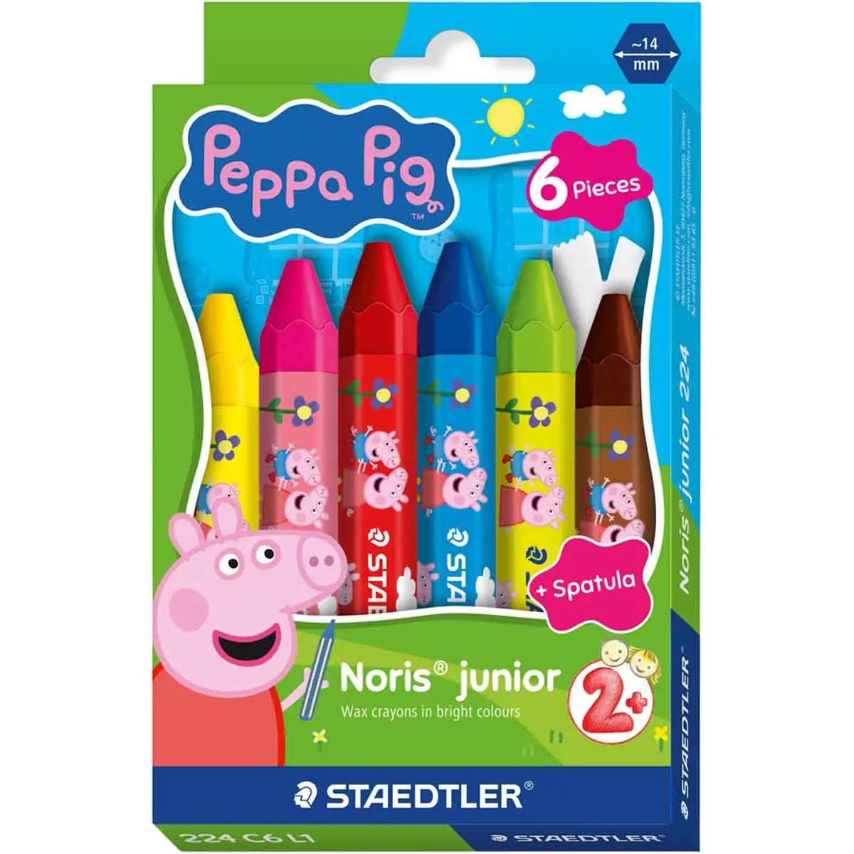 Staedtler Vaxkrita Pippi Långstrump 6-pack - Pennor, tuschpennor och passare - 4007817179598 - 0