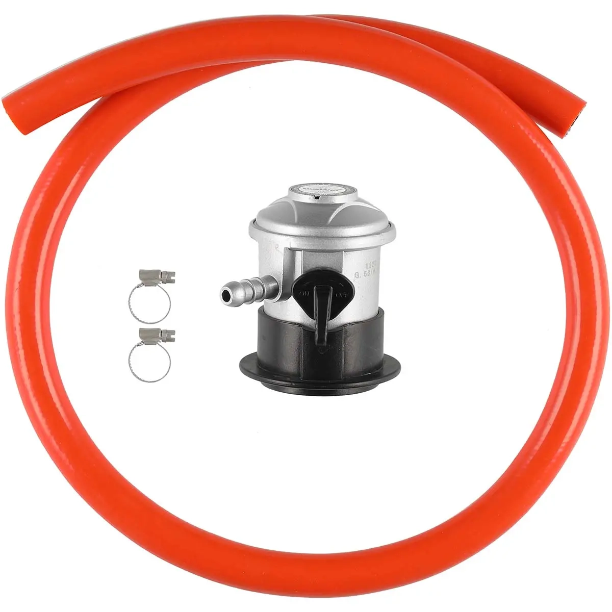 LÅGTRYCKSREGULATOR + SLANG 1M GASCYLINDER - Gasolslangar och regulatorer - 6410413291416 - 0