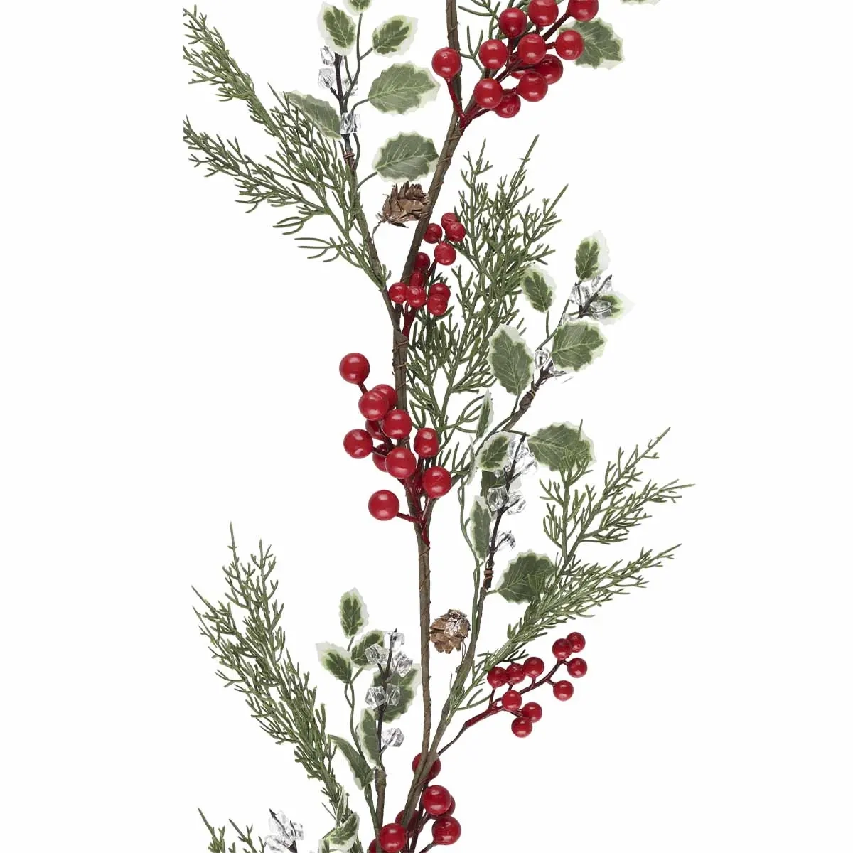 Barrklätterväxt Röda Bär 130 cm - Barrkransar och barrrgirlander - 6410416576565 - 1