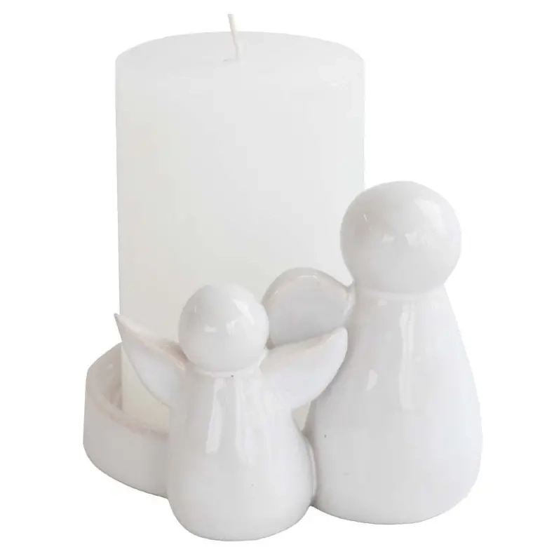Kyntilholder Engle 9cm - Lysestager og fyrfadsstager - 6416906897066 - 0