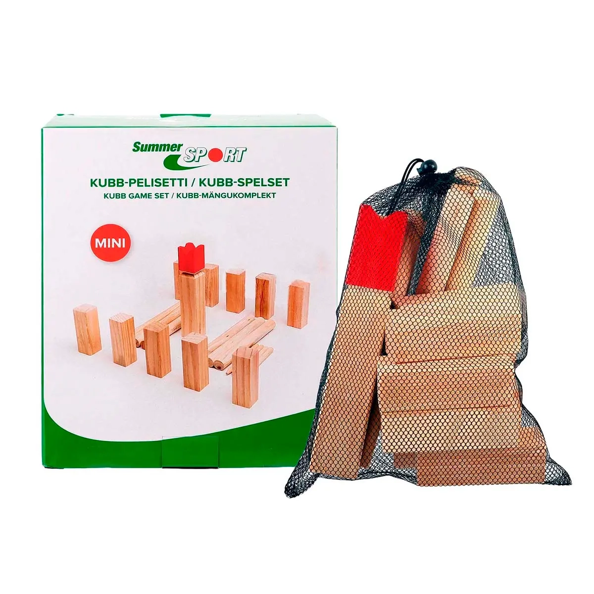 Kubb-spelset mini Summer Sport - Utomhusspel och sommarspel - 6418536032015 - 0