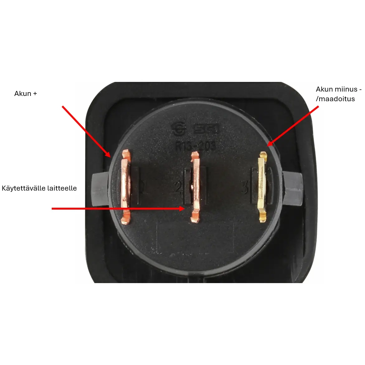 Kontaktnøgle ON/OFF 12V vandtæt - Båds elektriske installationsmaterialer - 6418914918412 - 2