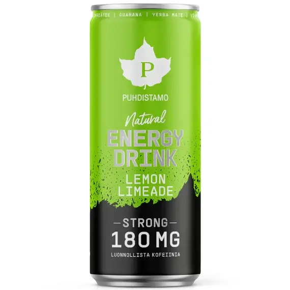 Natural Energy Drink Lemon Limeade 330ml Pureness - Energidrycker - 6430039229211 - 0