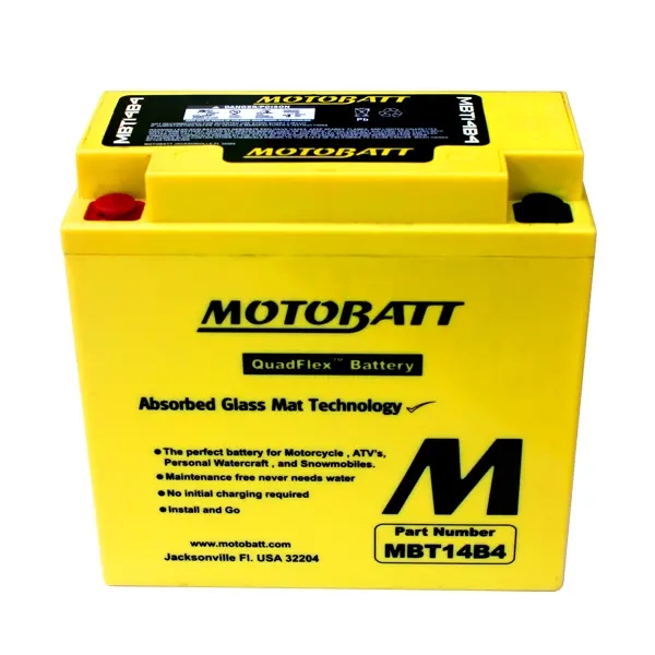 MC batteri Motobatt MBT14B4 13Ah - Småmaskin batterier 10-30Ah - 6946217700316 - 0