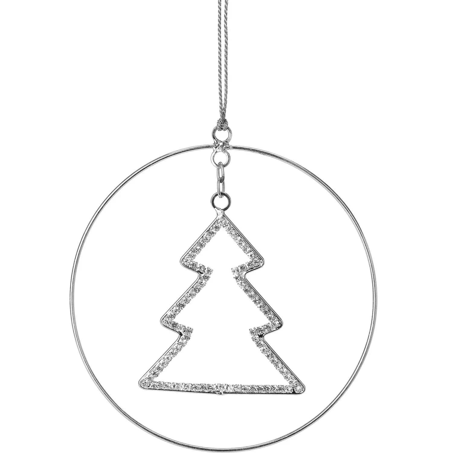 Julgransprydnad Silverring 12 cm - Julgranspynt - 8720573629225 - 0